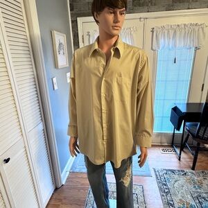 giorgio brutini dress shirts Giorgio Brutini Mens Easy Care Dress Shirt & Sil Tie 2XL 18-18 1/2 34/35 Brown
